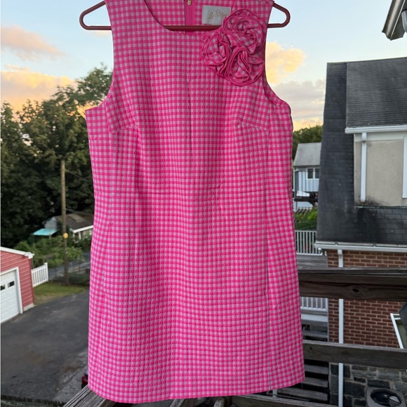 Lilly Pulitzer Dresses & Skirts - Lilly Pulitzer Pink Checkered Mini Dress